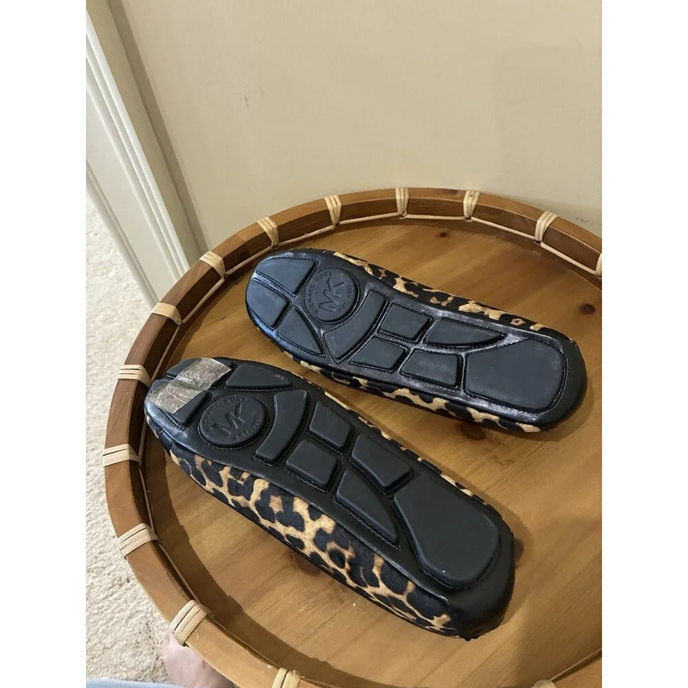 MICHAEL KORS Nori Ballet Flats LEOPARD Print Calf hair  Women’s Size 8 - Picture 6 of 6